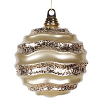 8'' Champagne Candy Glitter Wave Ball
