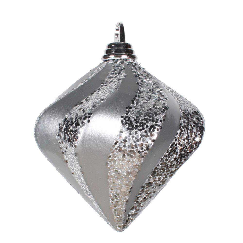 Vickerman Candy Glitter Swirl Diamond Ornament
