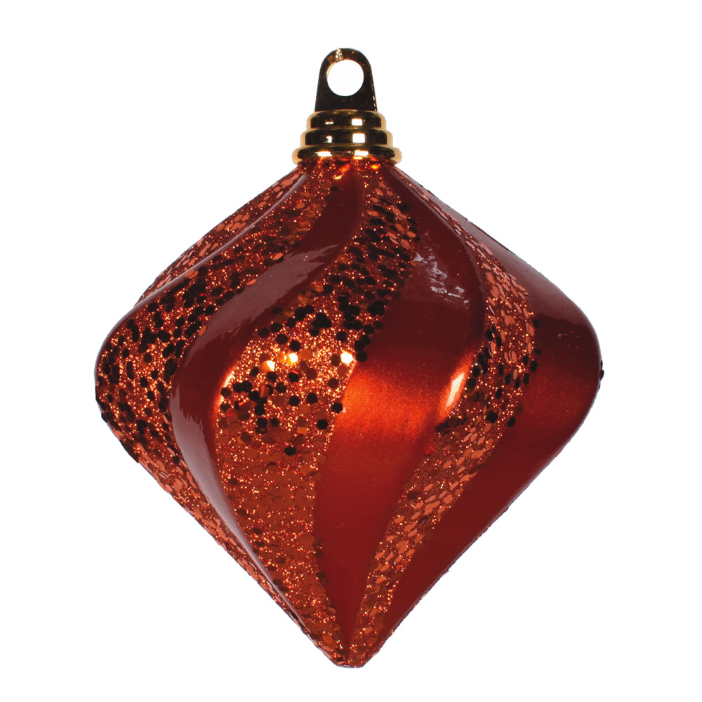 Vickerman Candy Glitter Swirl Diamond Ornament