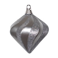 6" Pewter Candy Glitter Swirl Diamond