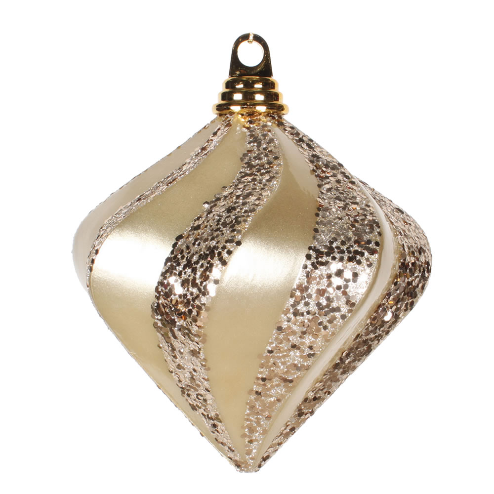 Vickerman Candy Glitter Swirl Diamond Ornament