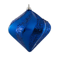 Vickerman Candy Glitter Swirl Diamond Ornament