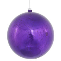 8" Purple Shiny Mercury Ball