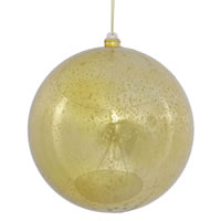 10" Gold Shiny Mercury Ball