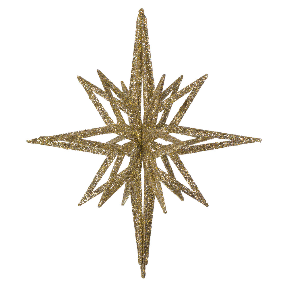 Vickerman 3D Glitter Star Ornament