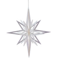 Vickerman 3D Glitter Star Ornament