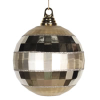 5.5" Champagne Shiny-Matte Mirror Ball