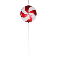 24" Red-White Candy Lollipop