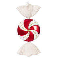 Vickerman 18.5" Swirl Candy Glitter Ornament