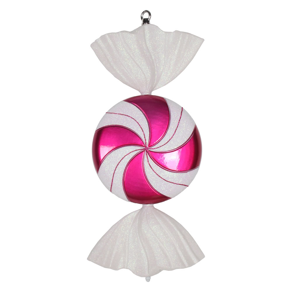 Vickerman 18.5" Swirl Candy Glitter Ornament