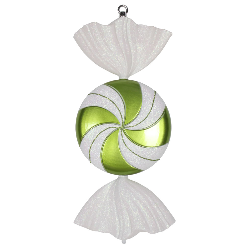 Vickerman 18.5" Swirl Candy Glitter Ornament