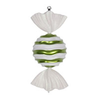 18.5" Lime-White Stripe Wave Candy