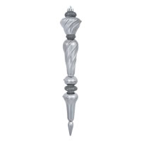 Vickerman 12" Drop Shiny Glitter Ornament