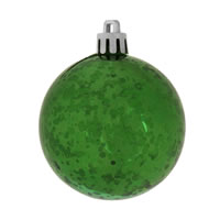 4"  Emerald Shiny Mercury Ball 6/bag