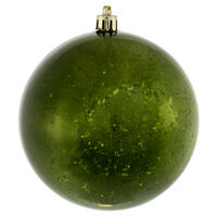 4" Moss Green Shiny Mercury Ball 6/Bag