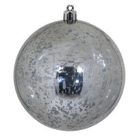 4" Pewter Shiny Mercury Ball 6/Bag