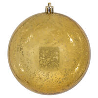 4.75" Honey Gold Shiny Mercury Ball 4/Ba