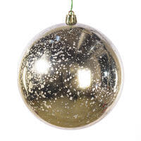 4.75" Champagne Shiny Mercury Ball 4/bag