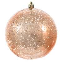 6" Rose Gold Shiny Mercury Ball 4/Bg