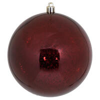 4.75" Burgundy Shiny Mercury Ball 4/Bag