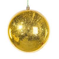 6" Gold Shiny Mercury Ball 4/bag