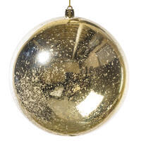 6" Champagne Shiny Mercury Ball 4/bag
