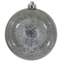 6" Pewter Shiny Mercury Ball 4/Bag