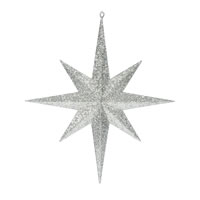15.75" Champagne Glitter Bethlehem Star