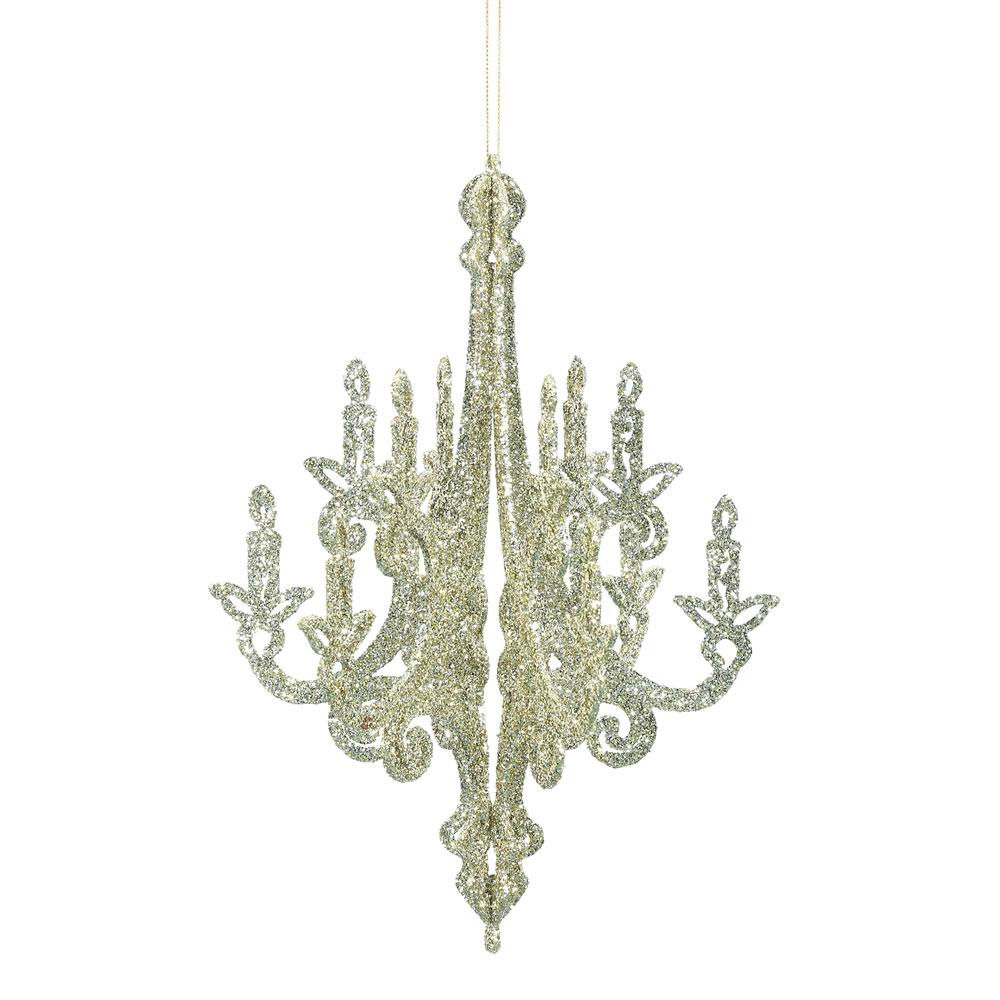 Vickerman Chandelier Glitter Ornament