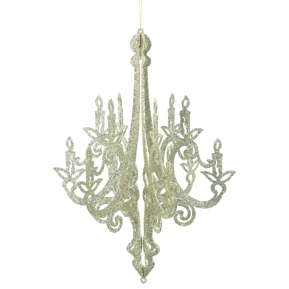Vickerman Chandelier Glitter Ornament