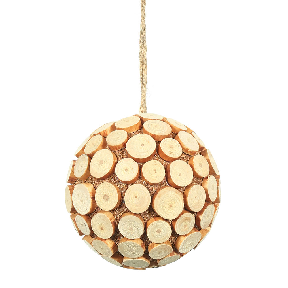Vickerman Pine Chip Ball Ornament