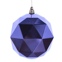 8" Lavender Shiny Geometric Ball