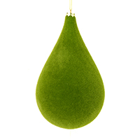 Vickerman 10.5" Flocked Drop Ornament