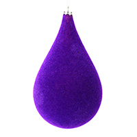 Vickerman 10.5" Flocked Drop Ornament