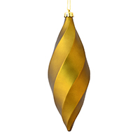 Vickerman 8" Swirl Finial Ornament