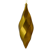 Vickerman 8" Swirl Finial Ornament