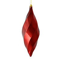 Vickerman 8" Swirl Finial Ornament