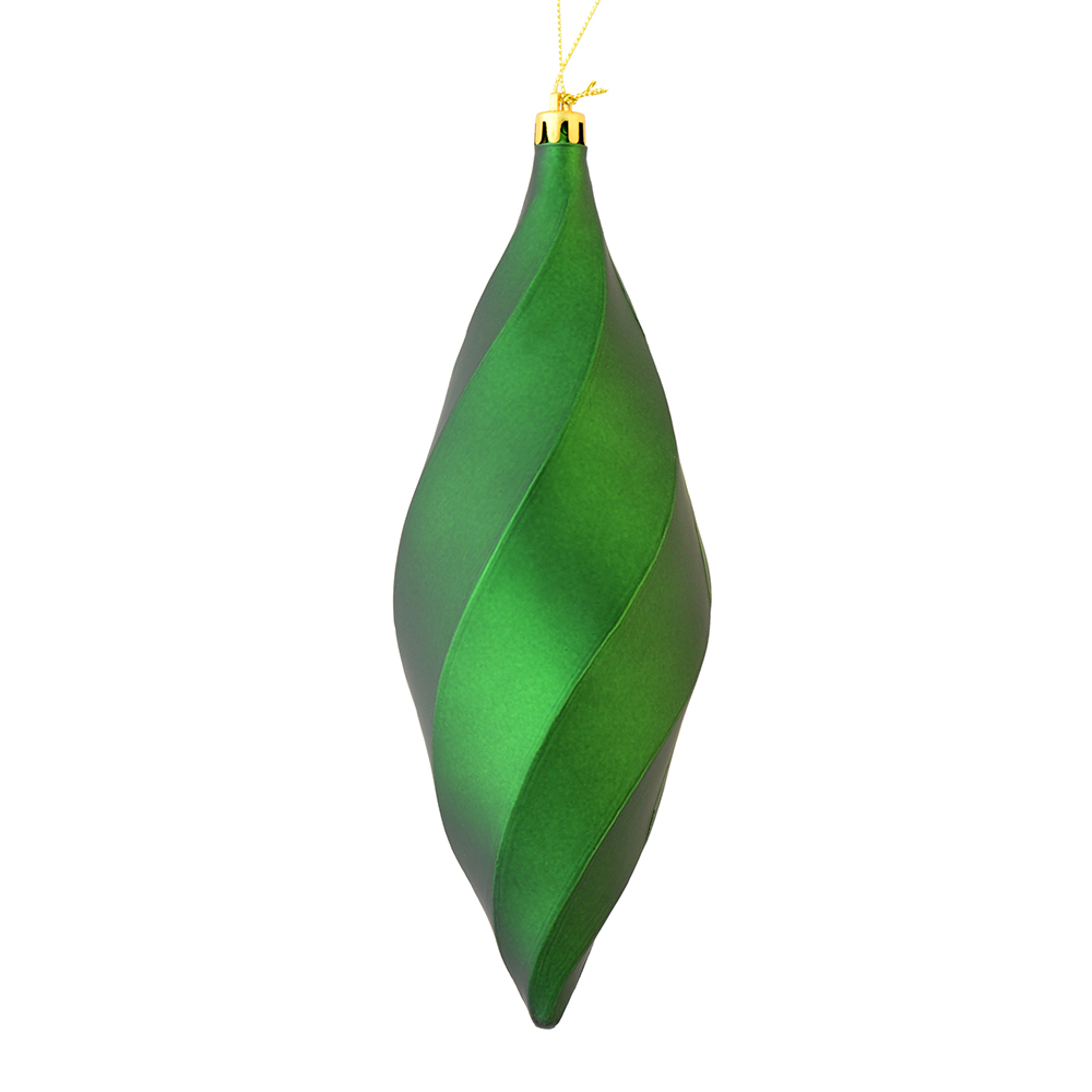 Vickerman 8" Swirl Finial Ornament