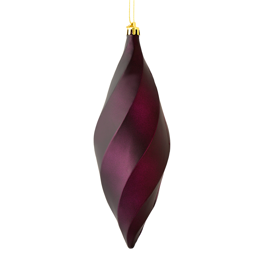 Vickerman 8" Swirl Finial Ornament