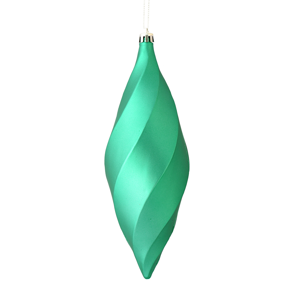 Vickerman 8" Swirl Finial Ornament