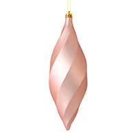 8" Rose Gold Matte Swirl Finial 6/Bag