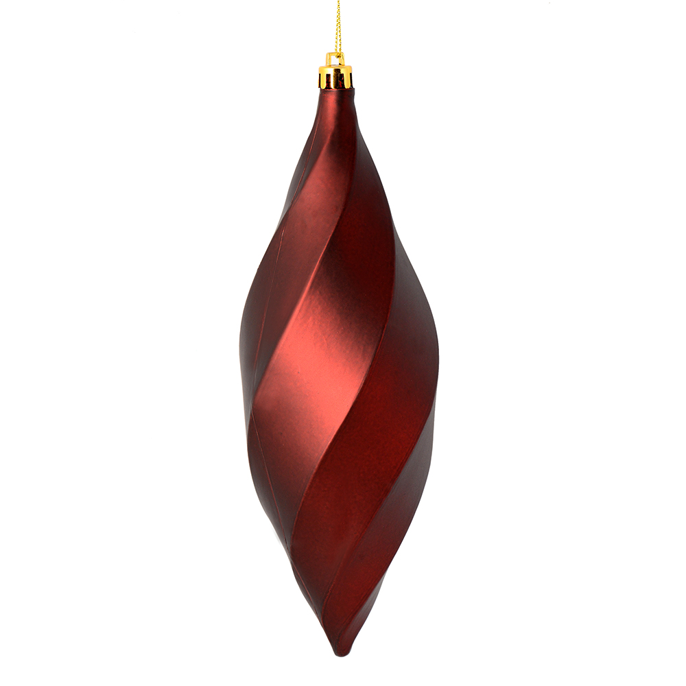 Vickerman 8" Swirl Finial Ornament