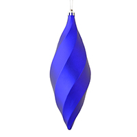 8" Purple Matte Swirl Finial 6/Bag