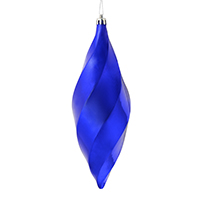 8" Purple Shiny Swirl Finial 6/Bag