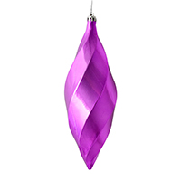 8" Orchid Shiny Swirl Finial 6/Bag