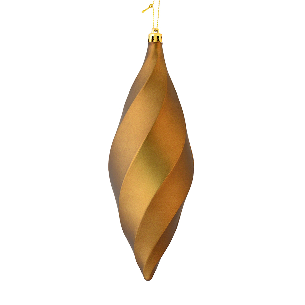 Vickerman 8" Swirl Finial Ornament