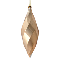 8" Café Latte Shiny Swirl Finial 6/Bag