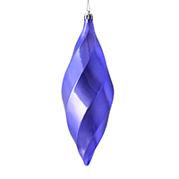 8" Lavender Shiny Swirl Finial 6/Bag