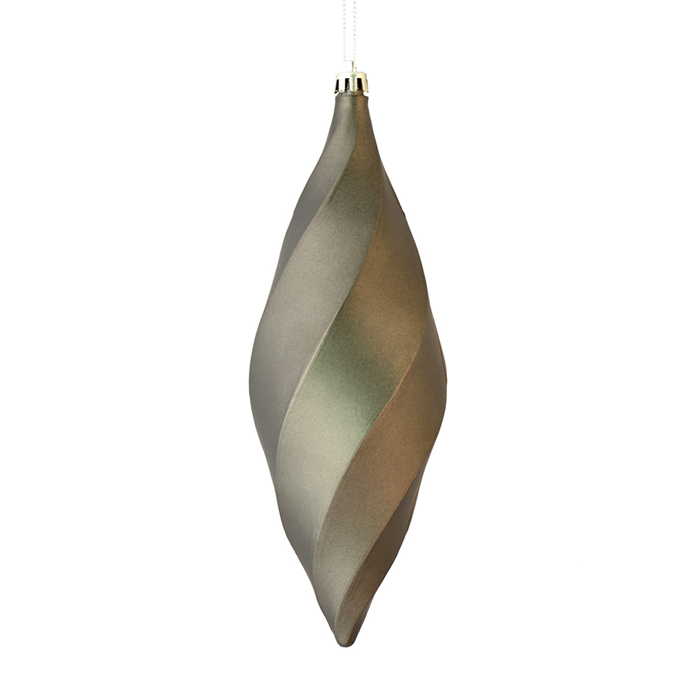 Vickerman 8" Swirl Finial Ornament