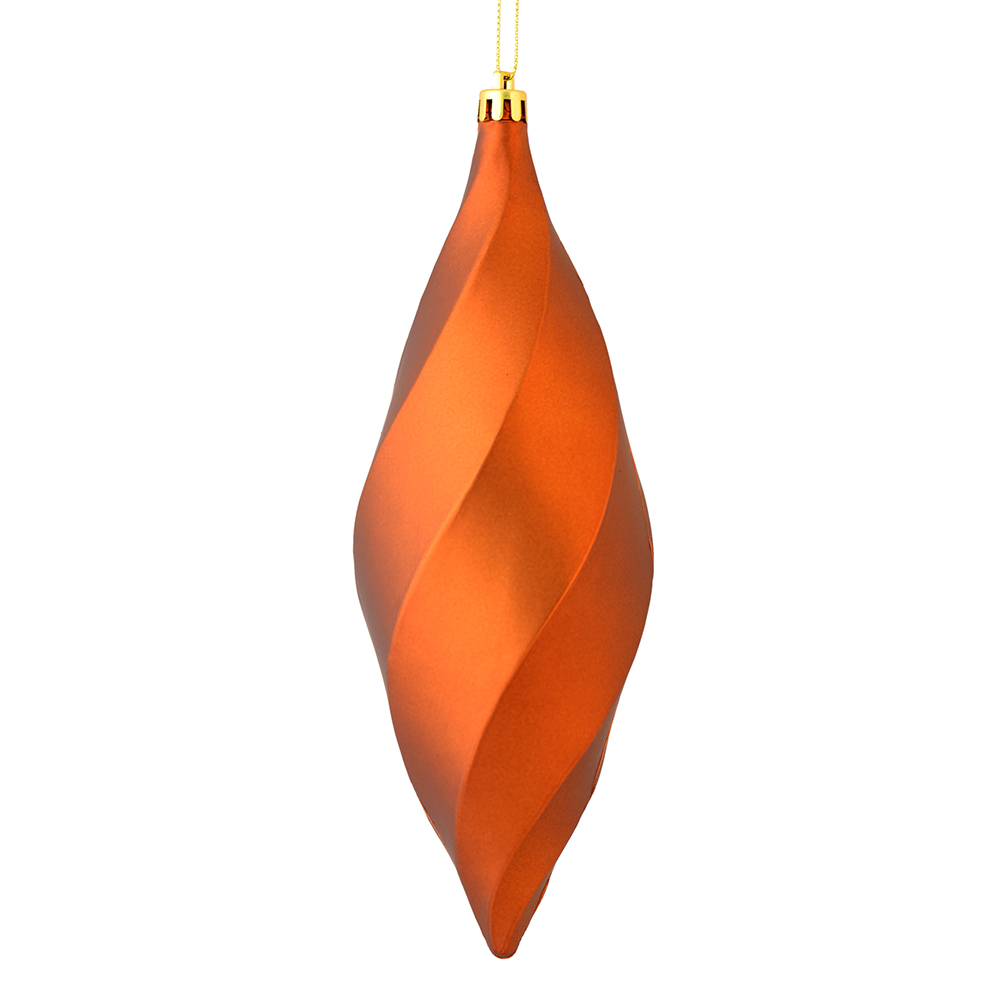Vickerman 8" Swirl Finial Ornament